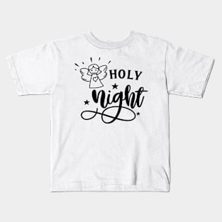 Snow Angel Christmas design Kids T-Shirt